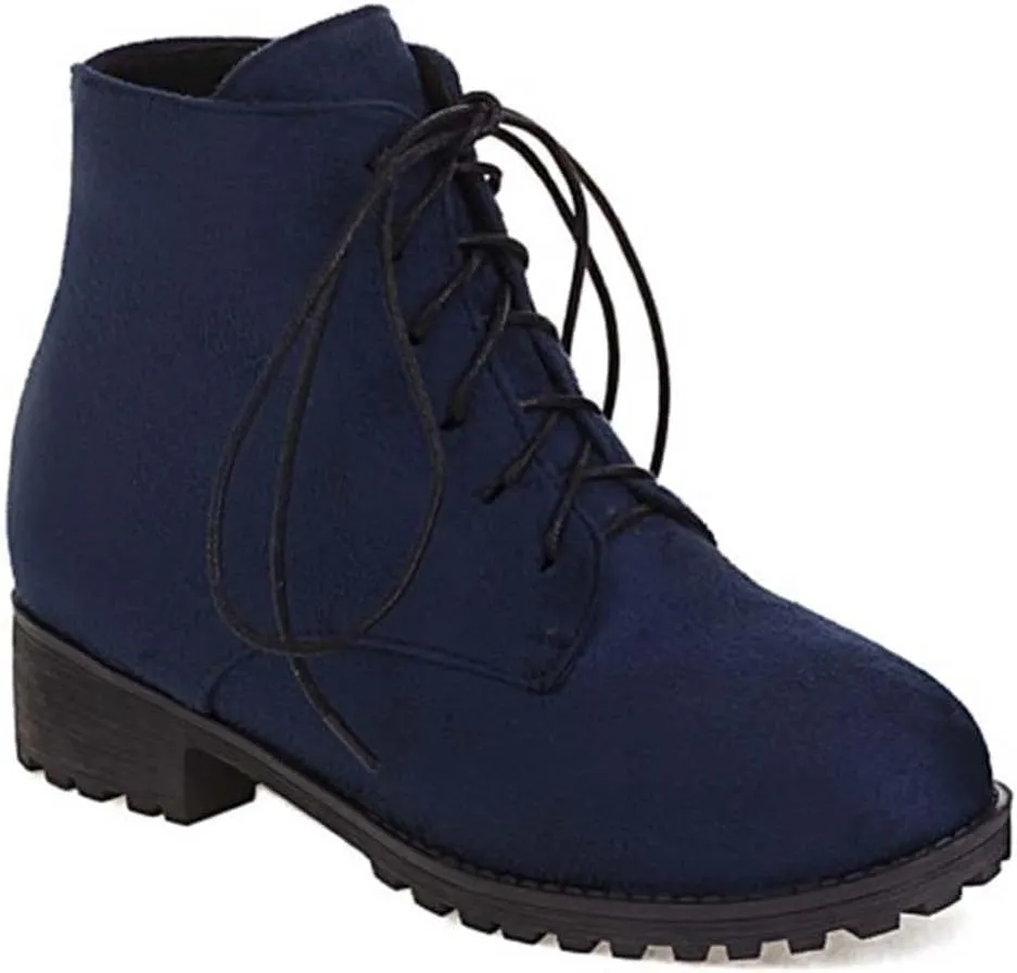 Ankle Boots for Women Womens Dress Booties Booties for Women Low Heel Work Boot Shoe Laces Men Closed Back Lightweight Breathable Pointed Toe Mid Heel Slip On