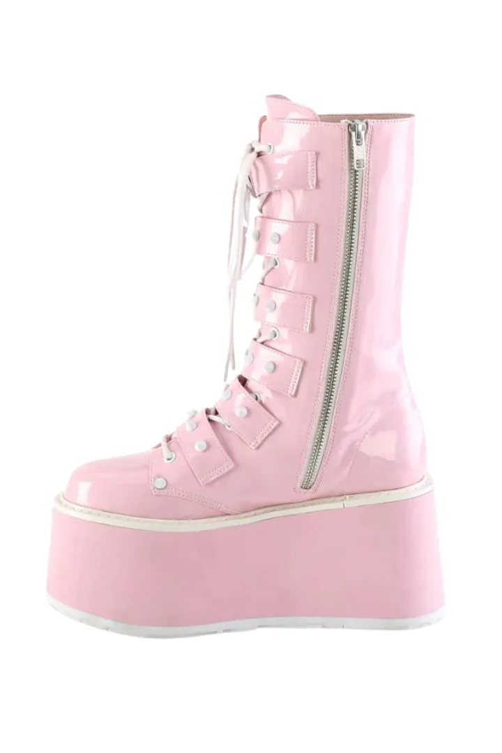 Baby Spicy Pink Platform Boots