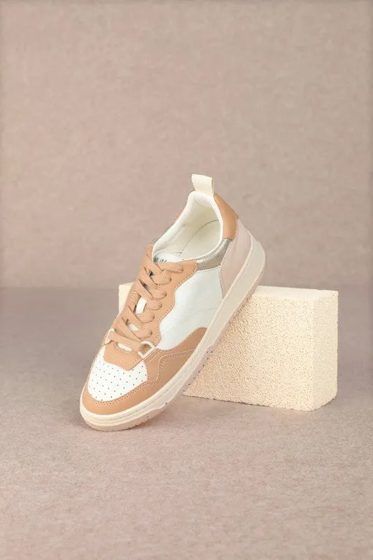 C0NCEPT - Pastel Panel Lace-Up Sneakers