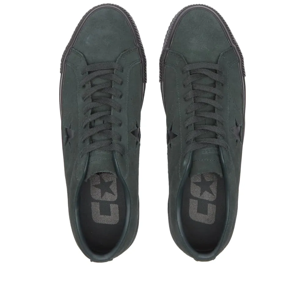 Converse One Star Pro Classic Suede Sneakers, Black