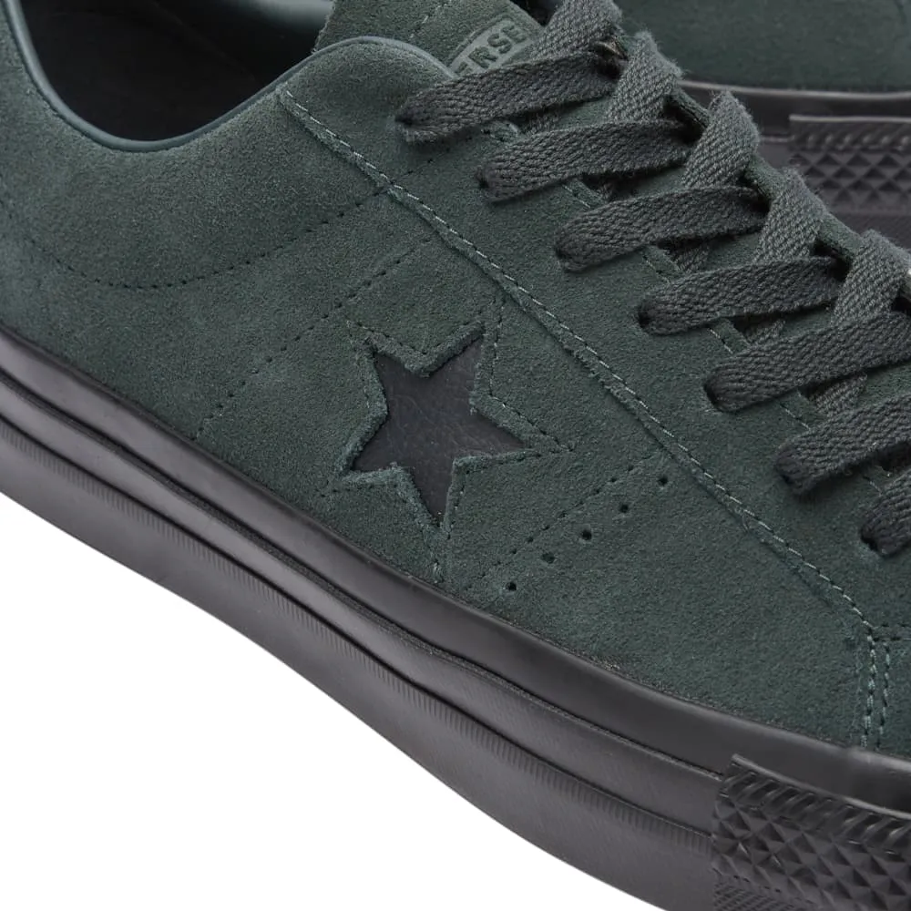 Converse One Star Pro Classic Suede Sneakers, Black