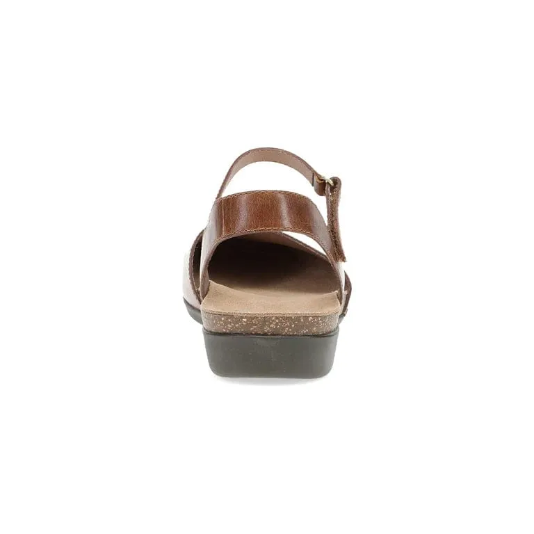 Dansko Women's Rowan Sandals- Tan Waxy Burnished