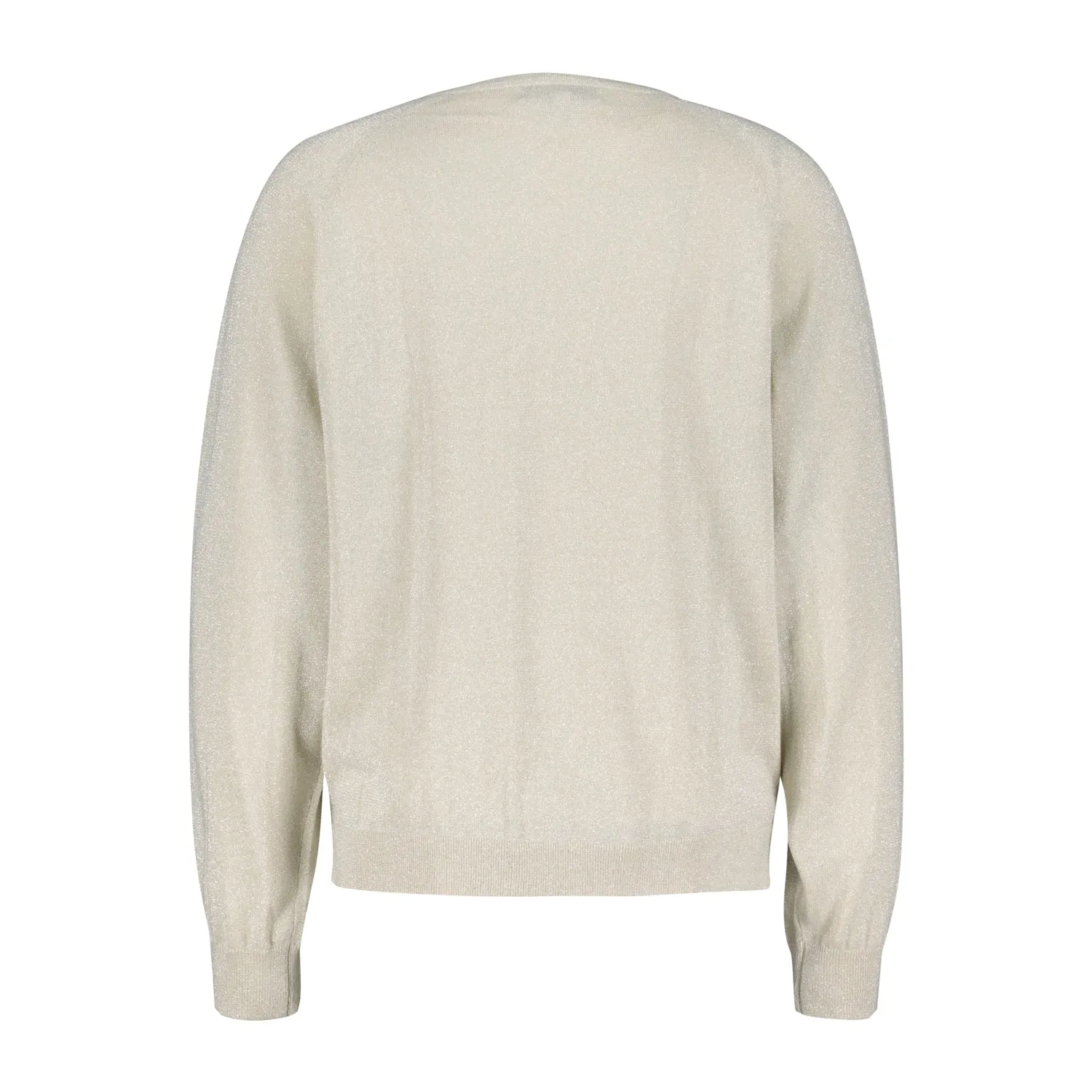 FAY Fine Knit Lurex Jumper ~ Champagne or Silver