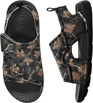 Kids Sandals Boys Summer Sport Hiking Sandals Leather Toddler Beach Water Shoes for Girls Cat Slides