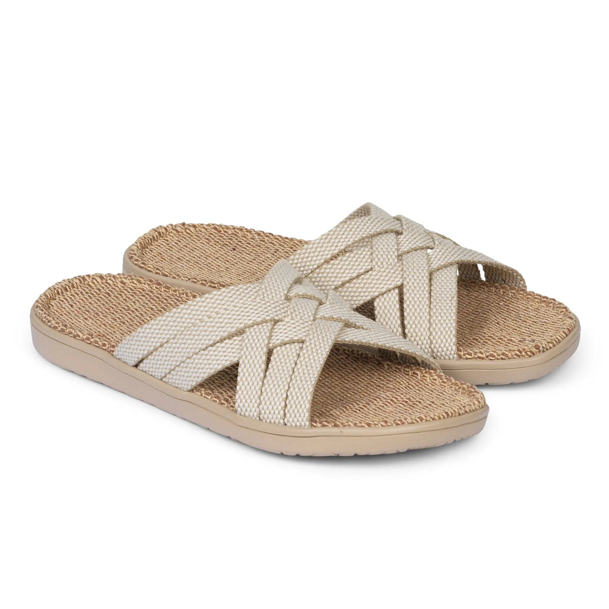 Matara - Triple cross sandal w/ jute sole