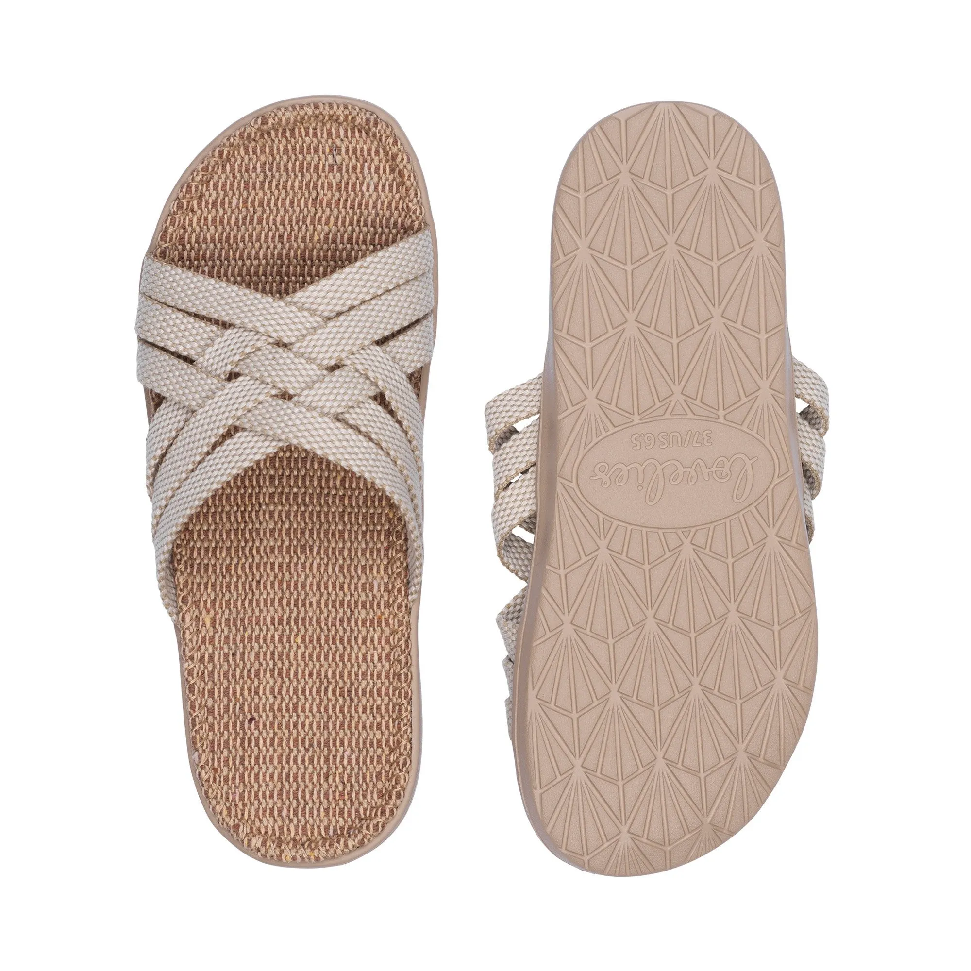 Matara - Triple cross sandal w/ jute sole