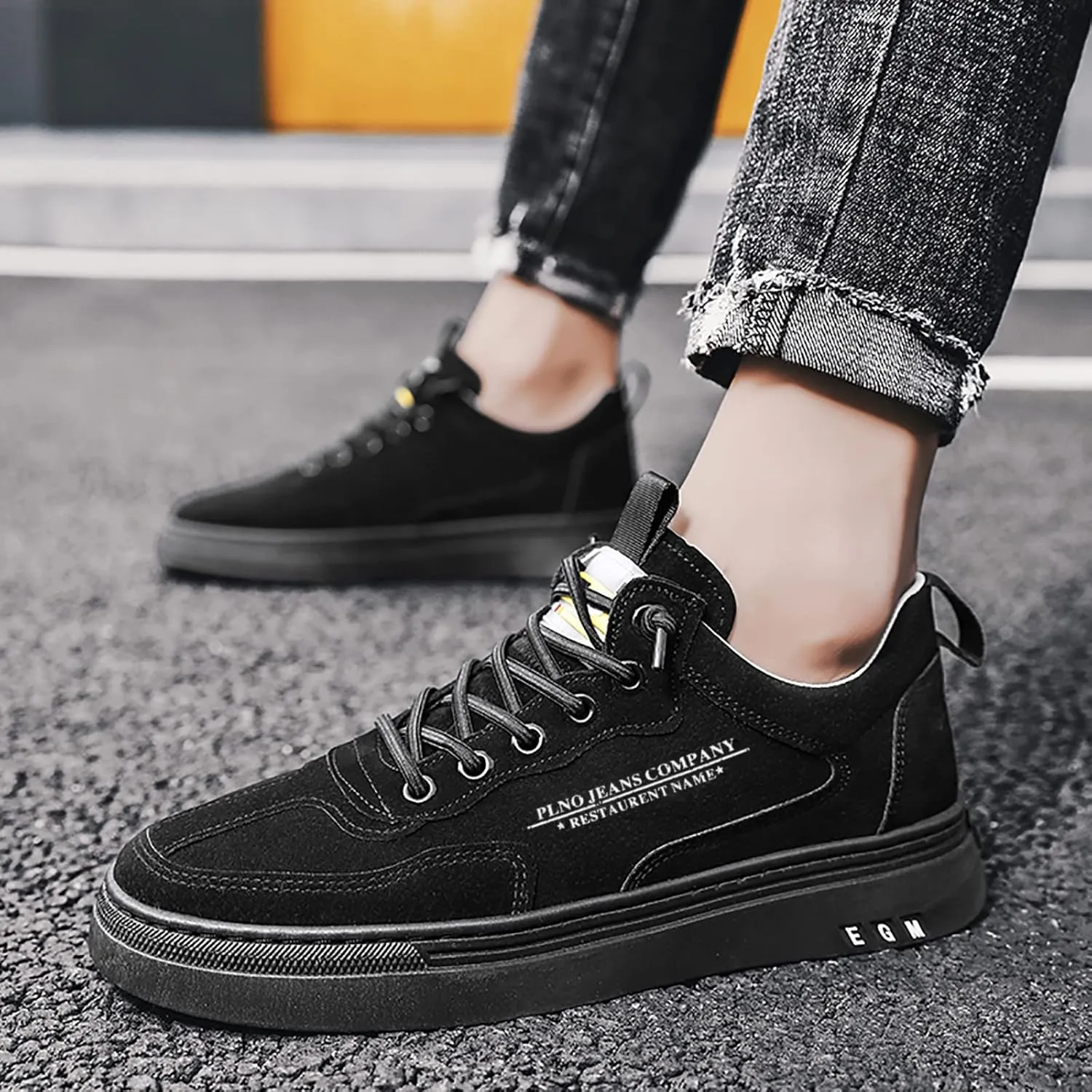 Mens Slip on Shoes Men's Fashion Sneakers Sneaker for Men Slip on Shoe for Men Breathable Lightweight Sneaker