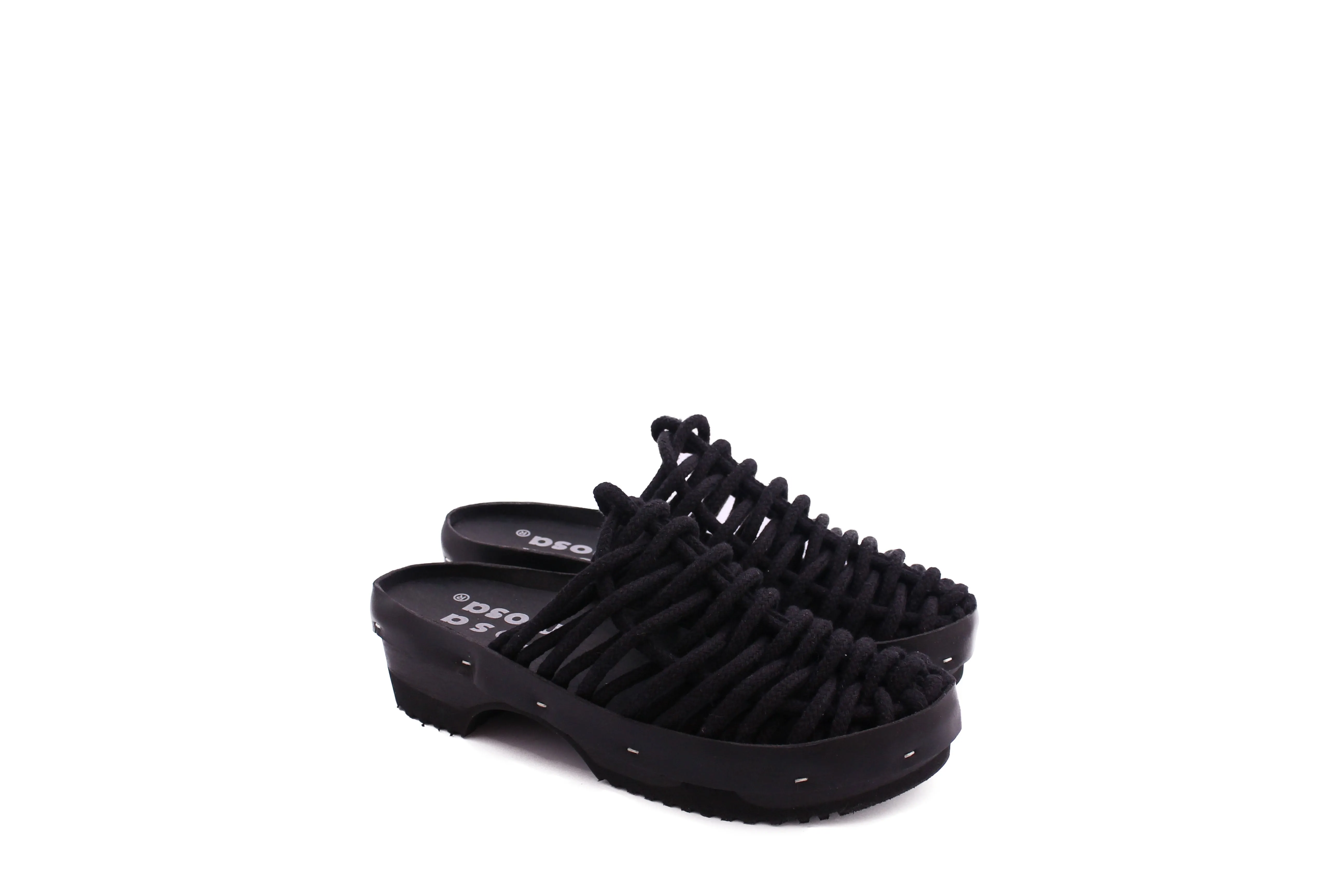 NET PANTO COTTON CLOG   AllBlack