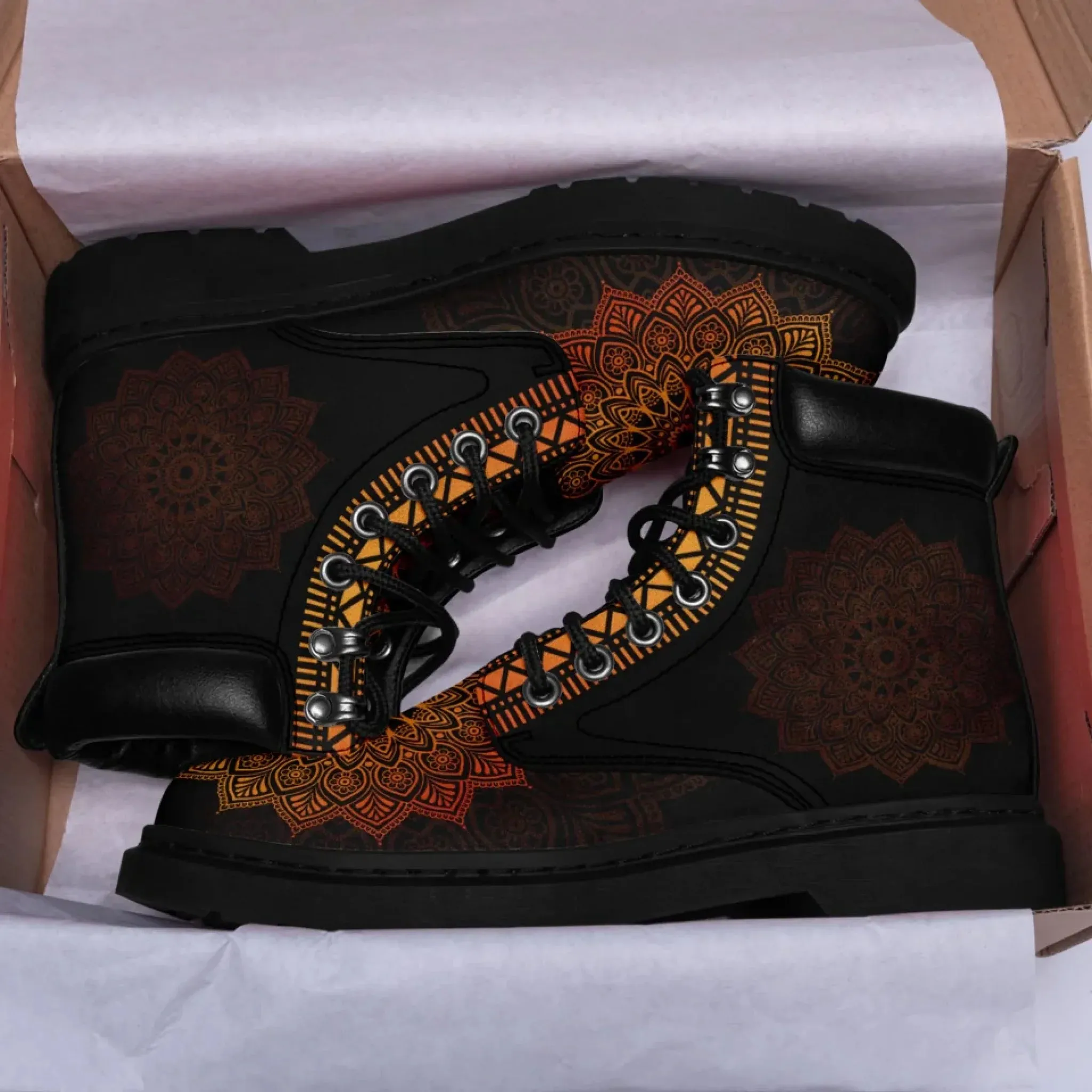 Personalized Yoga-Inspired Designs Boots, Custom Harmony Boots, Comfort and Fashion Boots