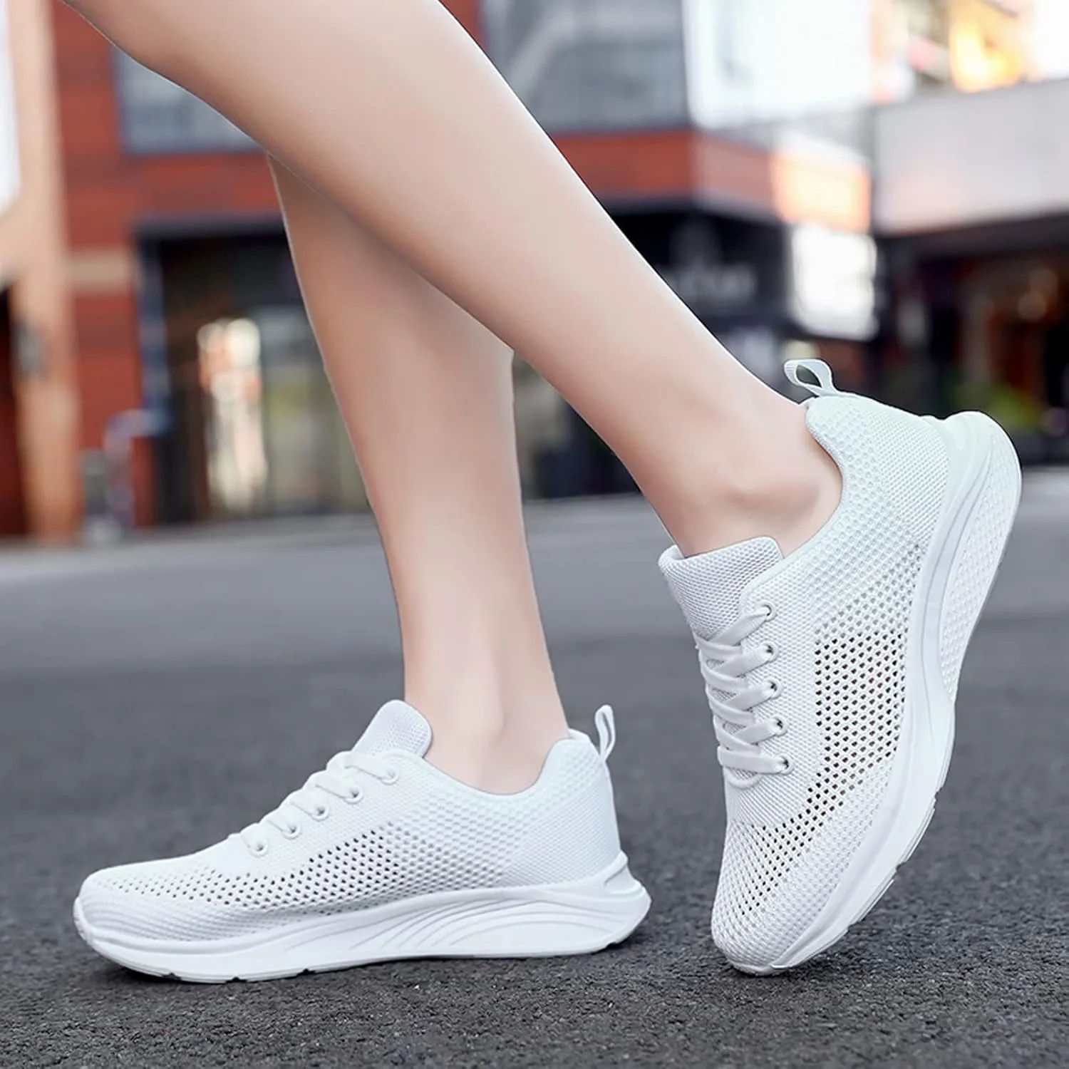 Sneakers for Women Running Shoes Fashion Walking Lace Up Womens Tennis Shoes Athletic Shoes Casual Shoes Sneakers Steel Toe Tennis Shoe Trainers Shoe