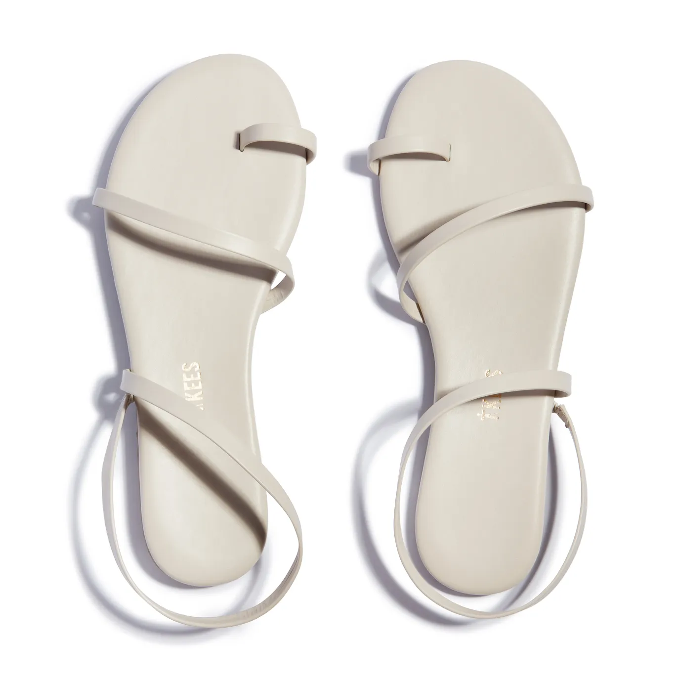 Tkees Mia Napa flip-flops from brazilian leather in Stone