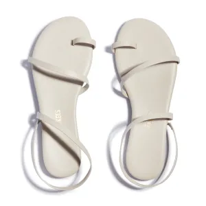 Tkees Mia Napa flip-flops from brazilian leather in Stone
