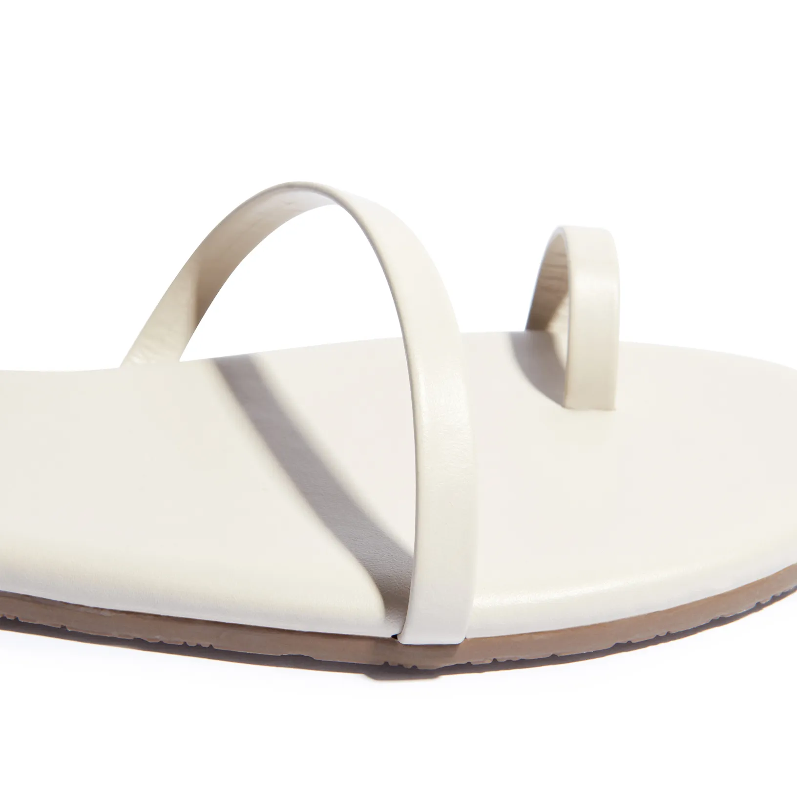 Tkees Mia Napa flip-flops from brazilian leather in Stone