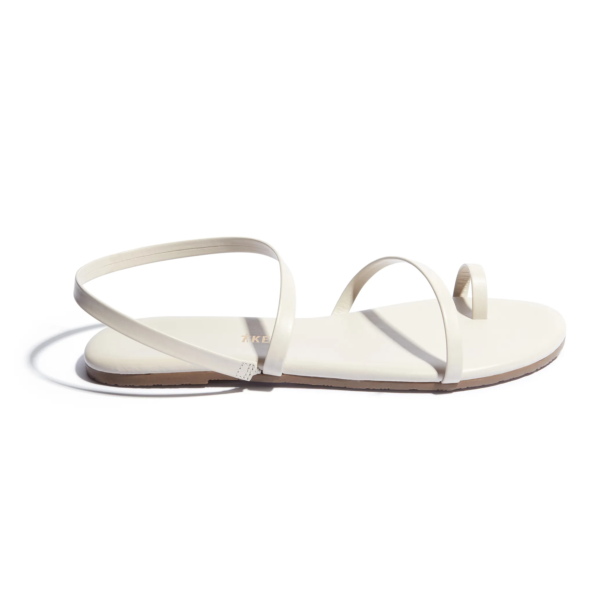 Tkees Mia Napa flip-flops from brazilian leather in Stone