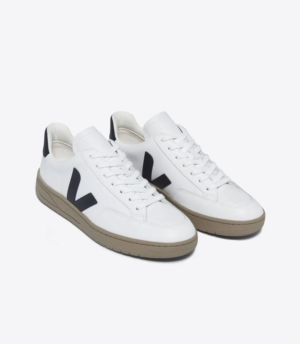 Veja Men's V-12 Leather Extra White Black Dune