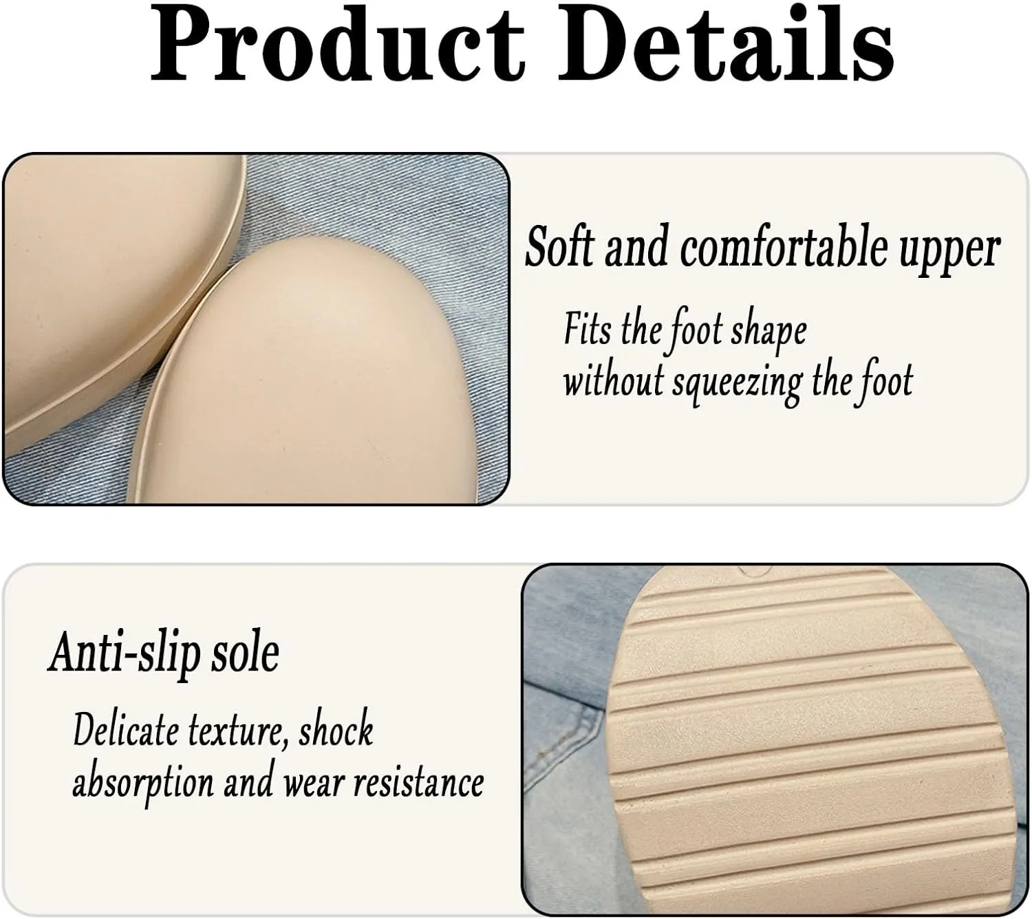 Womens Mules Closed Casual Outdoor Non Slip Sandals Slip On Clogs Block High Heel Backless Slippers with Arch Support